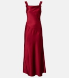 Max Mara Crêpe satin maxi dress