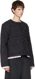 Charles Jeffrey LOVERBOY Gray Piercing Jacket