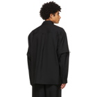 Jil Sander Black Wool Detachable Sleeve Jacket