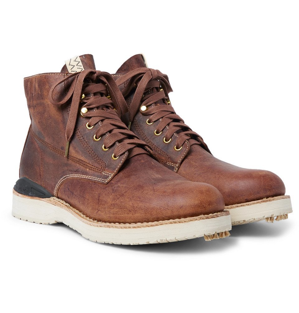 visvim - Virgil Distressed Leather Boots - Men - Brown Visvim