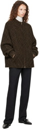 Cordera Brown Speckled Zip Jacket