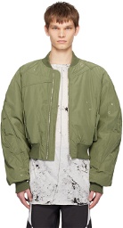 HELIOT EMIL SSENSE Exclusive Green Tranquil Bomber Jacket