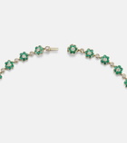 Anita Ko Flora Small 18kt gold choker with emeralds and diamonds