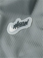 Nike Running - Repel Wild Run Windrunner Logo-Appliquéd Ripstop and Mesh Hooded Jacket - Gray