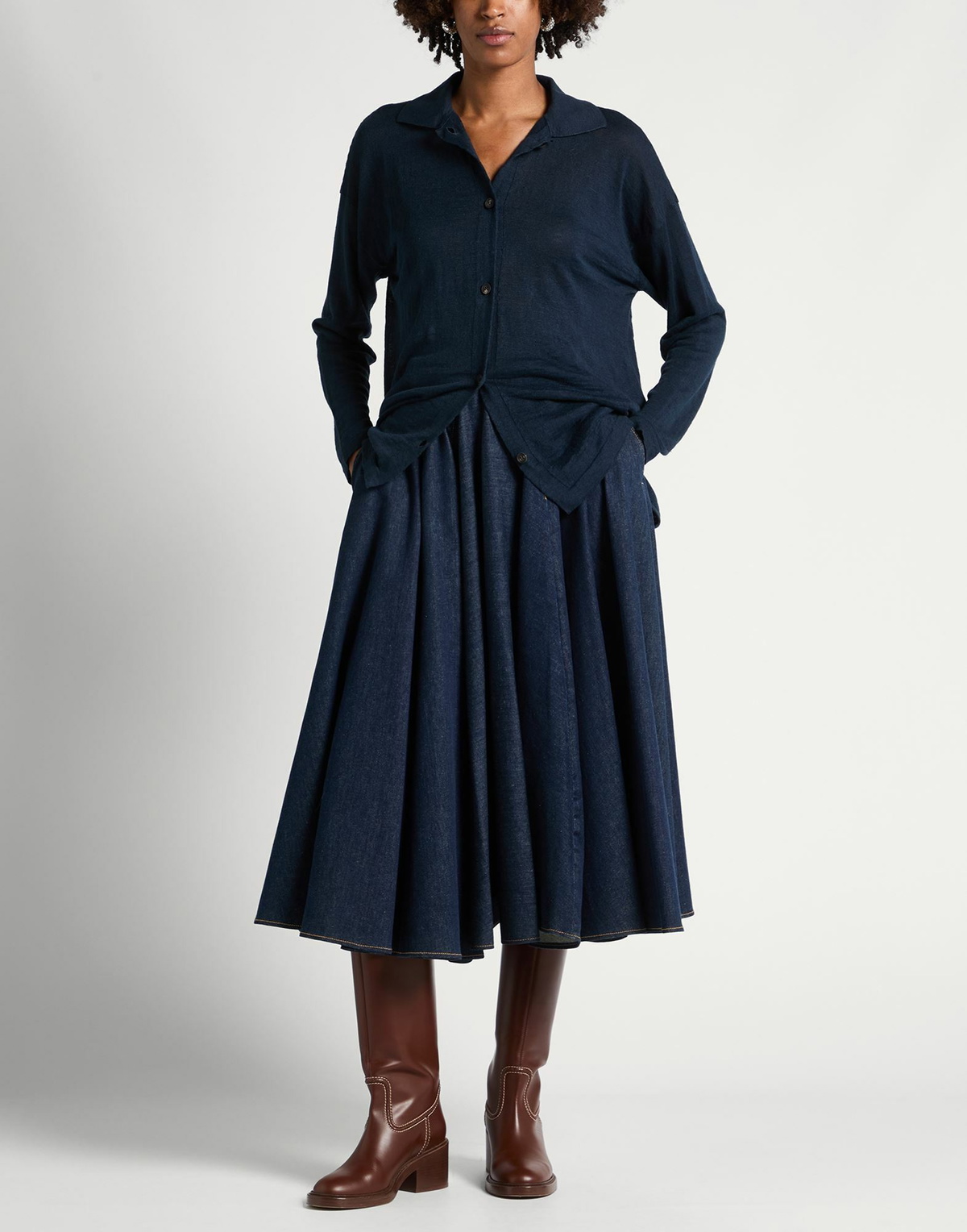 's Max Mara Womens Shirt in Navy