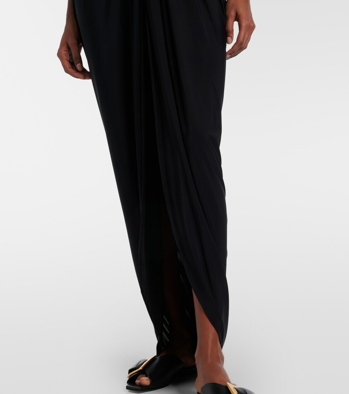 Balmain Embellished jersey maxi dress