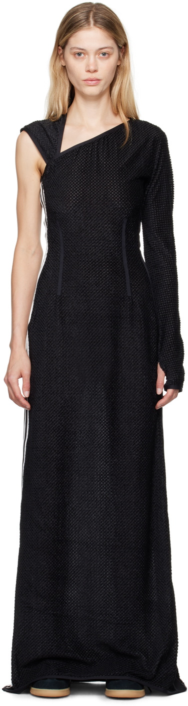Y-3 Black Warp Maxi Dress
