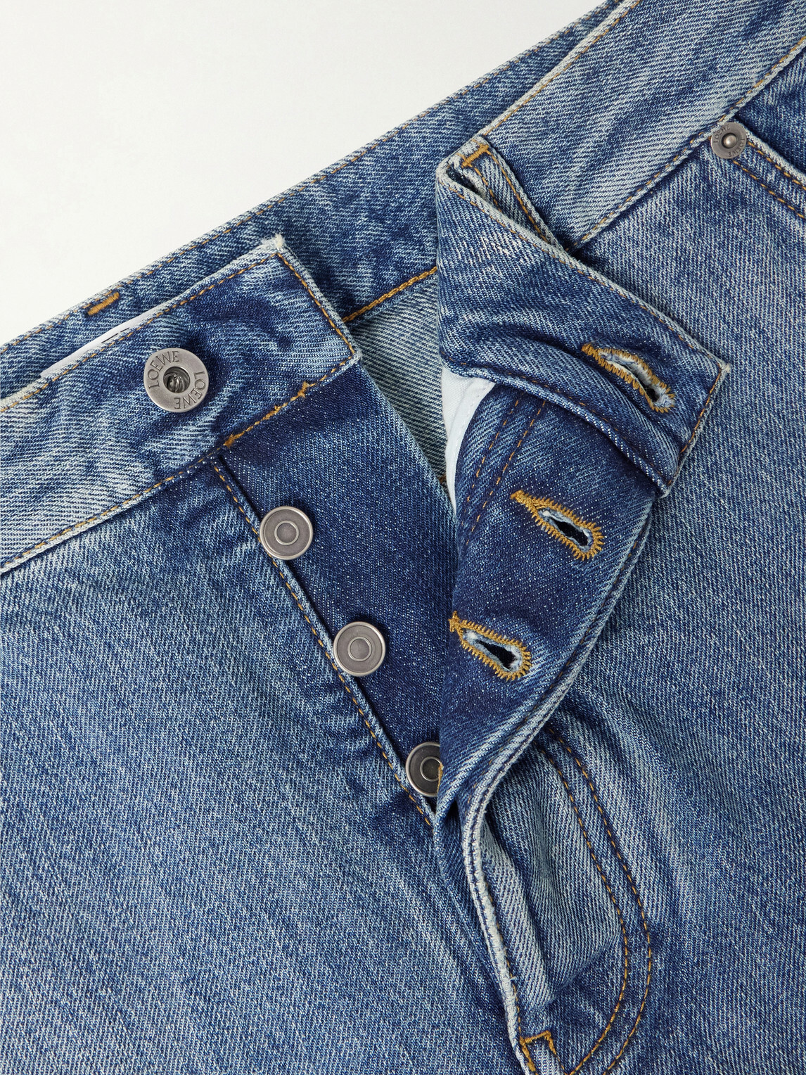 LOEWE - Wide-Leg Baggy Jeans - Blue