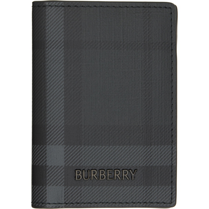 Photo: Burberry Gray City Check Folding Card Holder