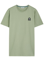 Sandbanks Logo Cotton T-shirt Sage