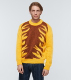 Marni - Mohair wool-blend intarsia sweater