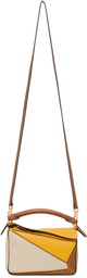 Loewe Yellow & Tan Mini Puzzle Bag