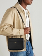 SAINT LAURENT - Logo-Print Leather Messenger Bag