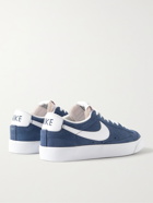 NIKE - Blazer Low '77 Leather-Trimmed Suede Sneakers - Blue - 5