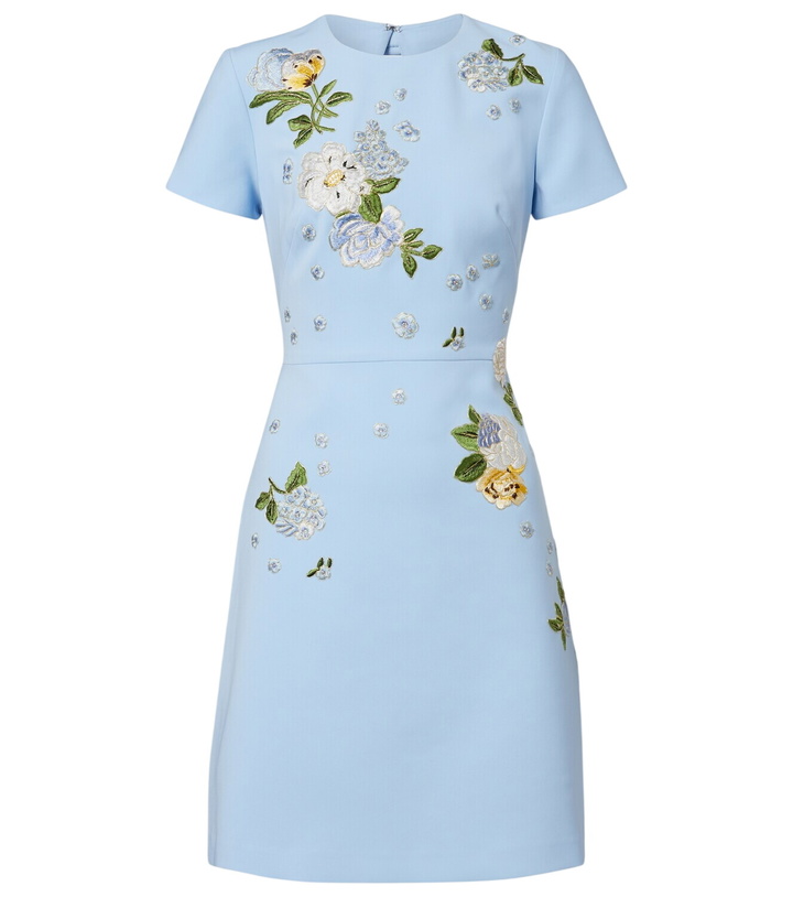 Photo: Carolina Herrera Floral embroidered minidress