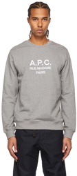 A.P.C. Grey Rufus Crewneck Sweatshirt