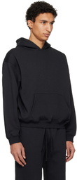 SKIMS Black Fleece Lounge Relaxed Hoodie