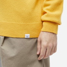 Norse Projects Men's Sigfred Lambswool Crew Knit in Industrial Yellow