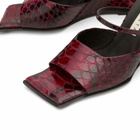 MIISTA Women's Egle Snake Sandals in Red