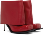 FIDAN NOVRUZOVA Red Iman Stiletto Heel Boots