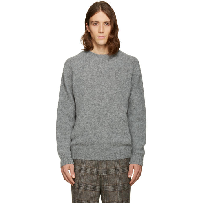 Noah NYC Grey Cross Country Sweater Noah NYC