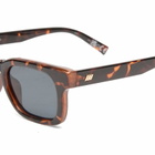 Le Specs Iceberg Sunglasses in Tokyo Tort/Smoke Mono 