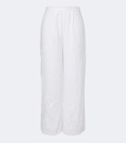 Eres Albatre embroidered linen wide-leg pants