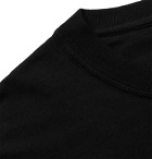 Valentino - Logo-Print Cotton-Jersey T-Shirt - Black