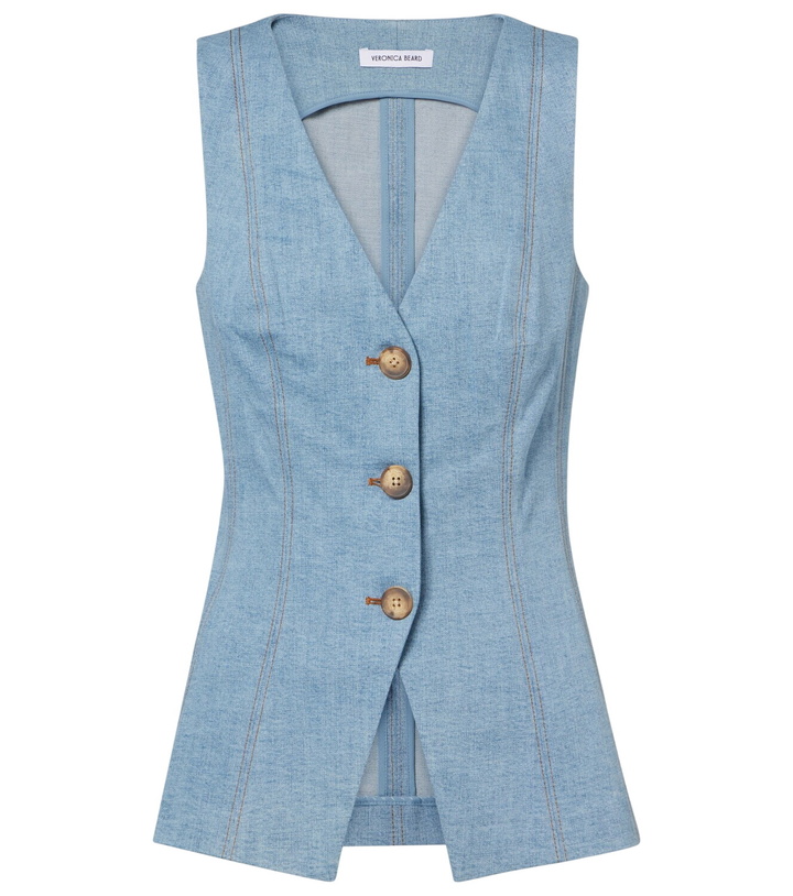 Photo: Veronica Beard Avalina denim vest