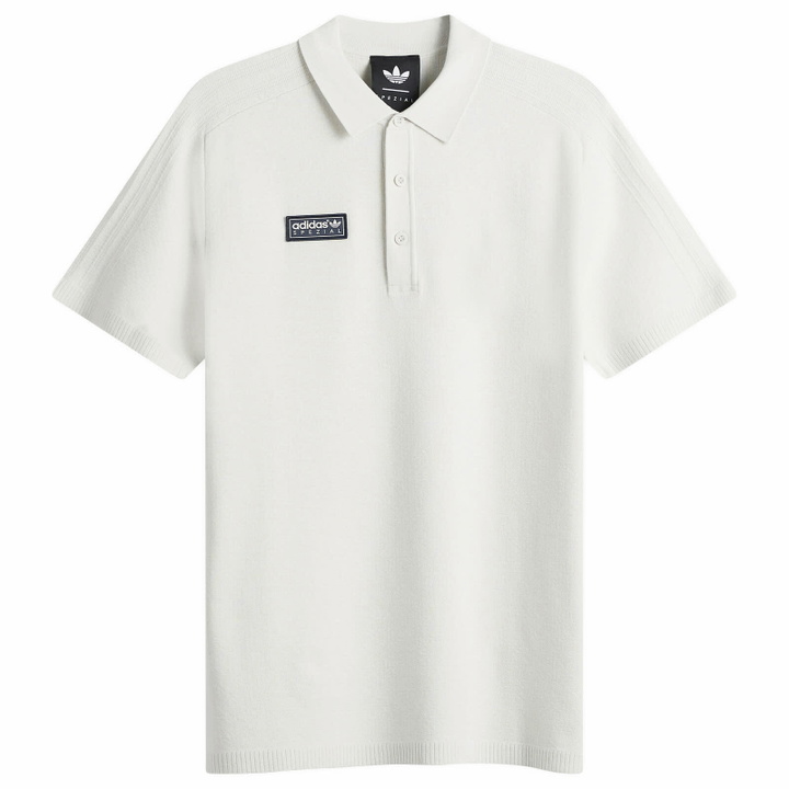 Photo: Adidas Men's Spezial Bispham Polo in Chalk White