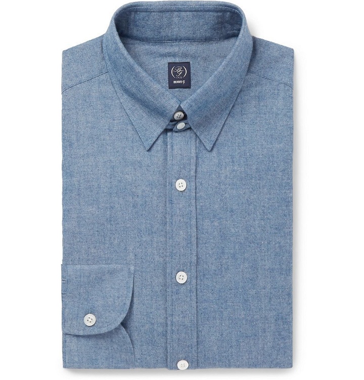 Photo: Beams F - Cotton-Chambray Shirt - Men - Blue