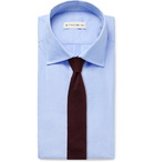 Etro - Cutaway-Collar Cotton-Poplin Shirt - Blue