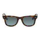 Ray-Ban Tortoiseshell and Blue Wayfarer Ease Sunglasses