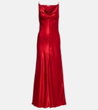 Fforme Emi satin maxi dress