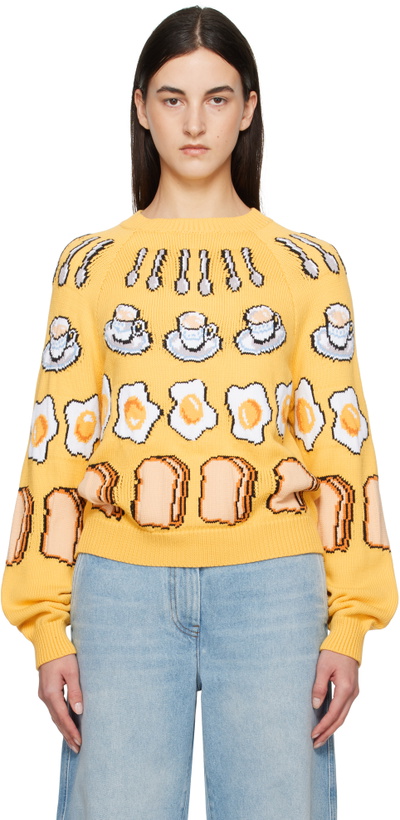 Photo: Moschino Yellow Colazione Sweater