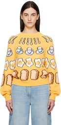 Moschino Yellow Colazione Sweater