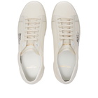 Saint Laurent Men's SL-06 Court Signature Sneakers in Ecru