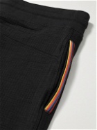 Paul Smith - Tapered Waffle-Knit Cotton-Blend Jersey Sweatpants - Black