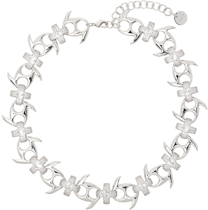 JIWINAIA Silver Cross Necklace