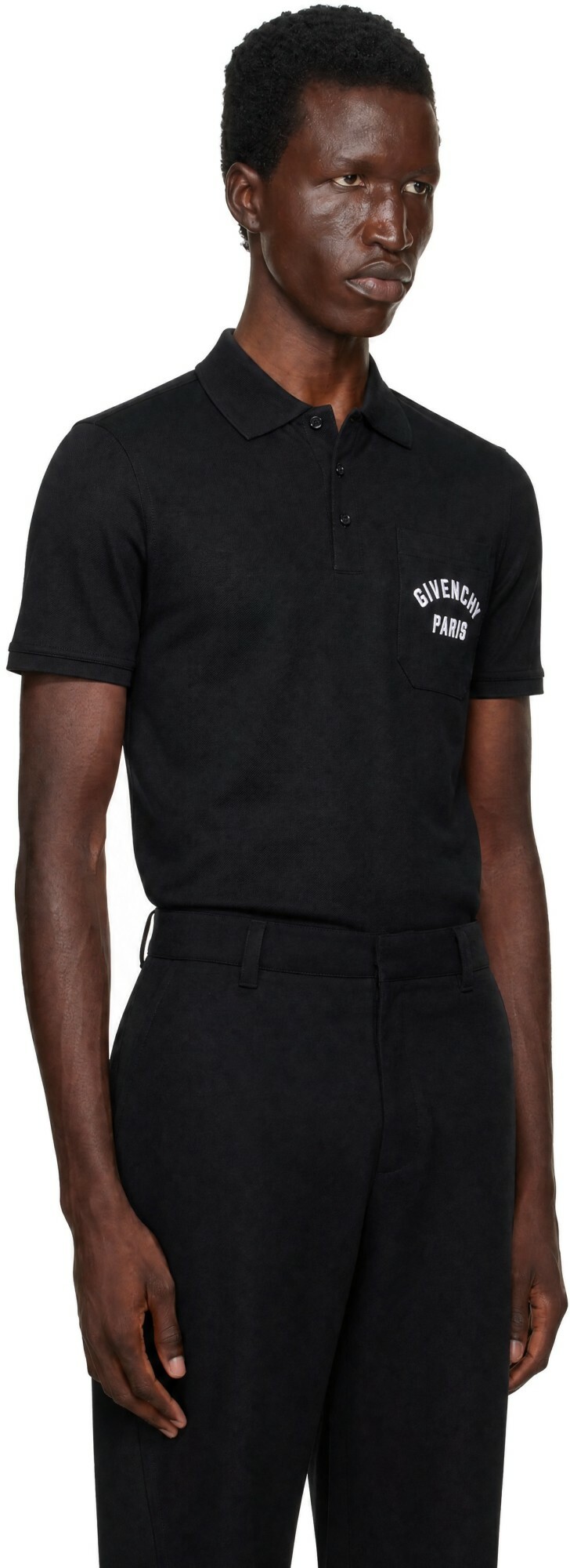 Givenchy Navy Front Pocket Polo