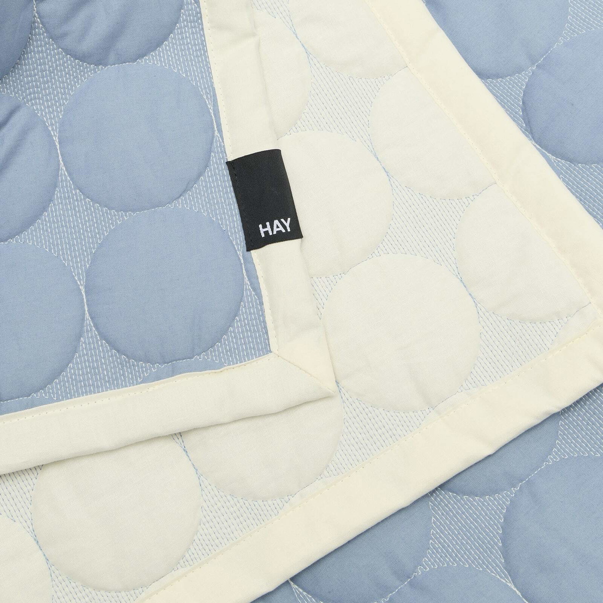 HAY Mega Dot Bedspread in Dusty Blue 