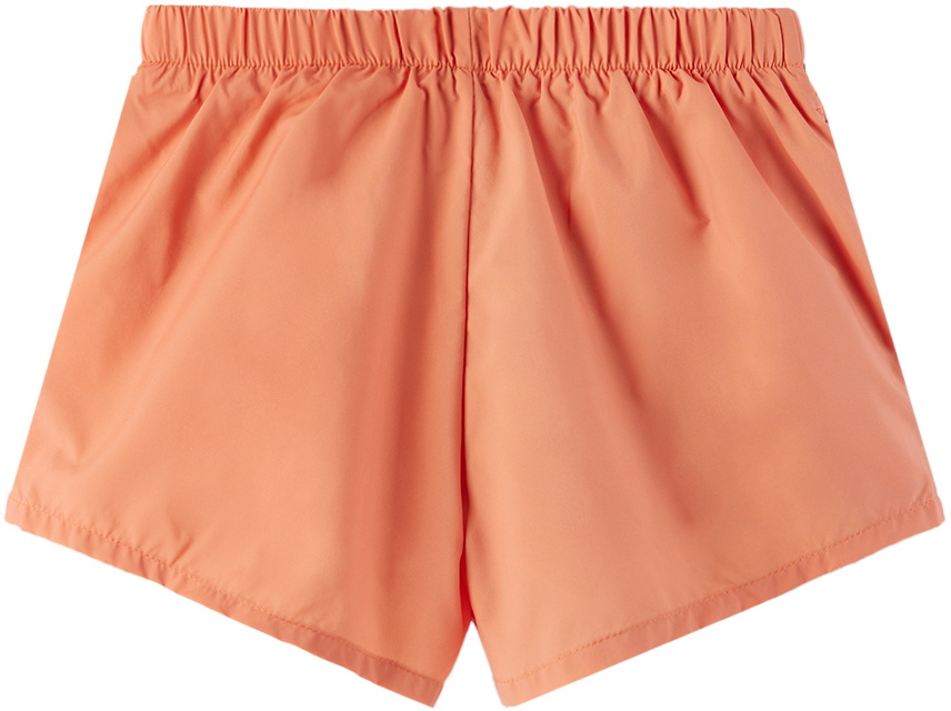 The Animals Observatory Kids Orange Puppy Swim Shorts
