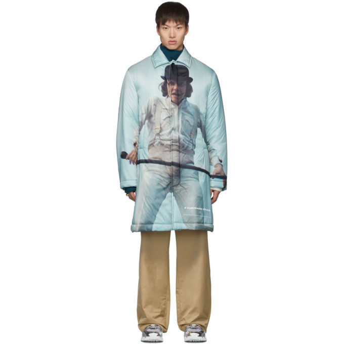 Undercover Grey A Clockwork Orange Alex Print Coat