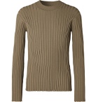 Deveaux - Ribbed-Knit Sweater - Green