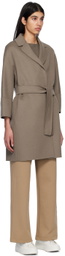 S Max Mara Taupe Arona Coat