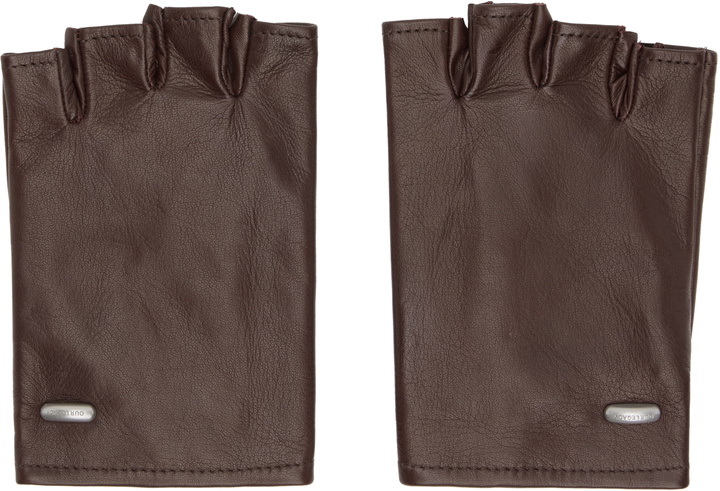 Photo: OUR LEGACY Burgundy Biker Gloves
