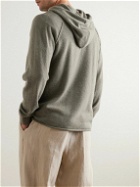 James Perse - Recycled-Cashmere Hoodie - Green