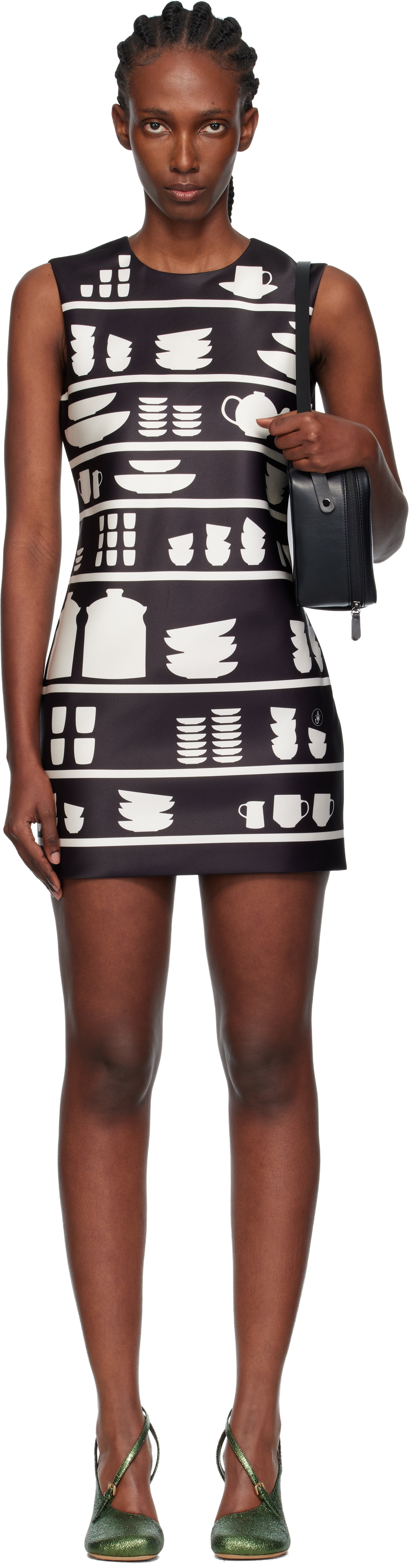 JW Anderson Black & White Shift Minidress
