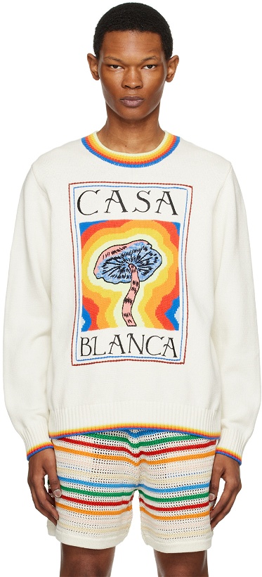 Photo: Casablanca White Mind Vibrations Sweater