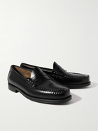 G.H. Bass & Co. - Easy Weejuns Larson Glossed-Leather Penny Loafers - Black